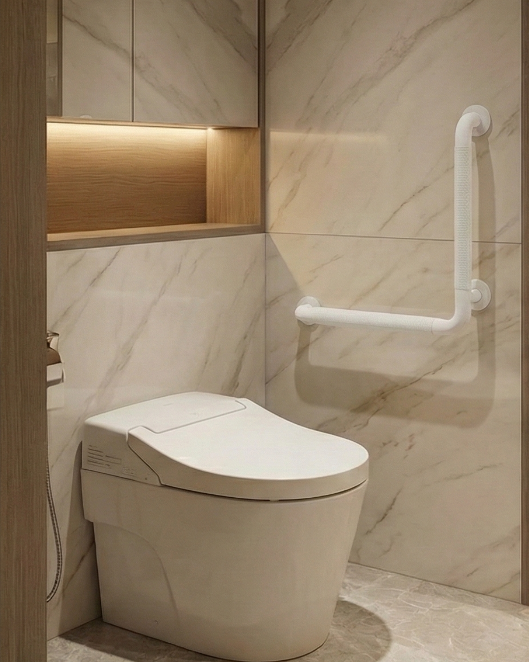 90 Degree Grab Bar 60x35cm